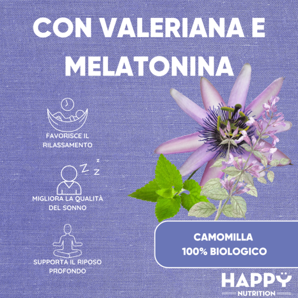 Caramelle Gommose Melatonina con Valeriana e Camomilla - 60 pz - immagine 4