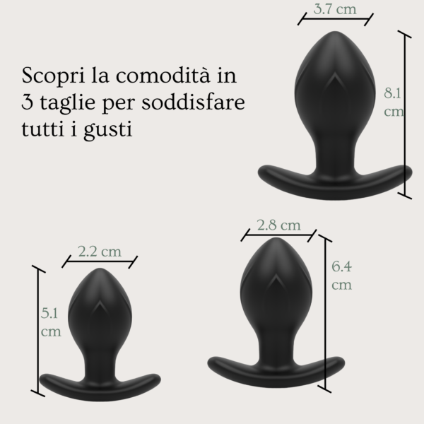 Plug Anale per Tutti: Set di Plug Anali, Perfetti per Principianti e Esperti - immagine 4