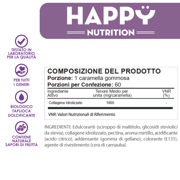 Caramelle Gommose al Collagene - Supporto per Pelle e Unghie - immagine 6