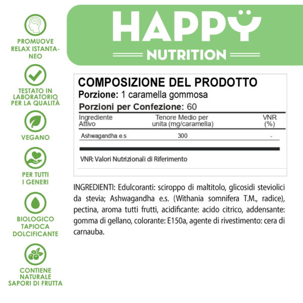 Caramelle Gommose di Ashwagandha KSM-66 - immagine 7