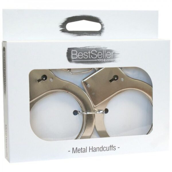 Manette Slave Me in Metallo con Catenella