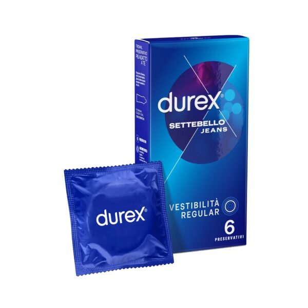 Preservativi Durex Settebello Jeans - Confezione da 6 Pezzi