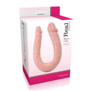 Fallo doppio Twice in PVC, con due falli di dimensioni diverse per doppia penetrazione anale e vaginale.