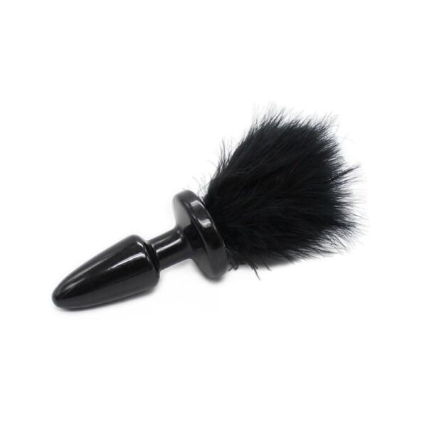 Dettaglio del design con coda pon pon del plug anale