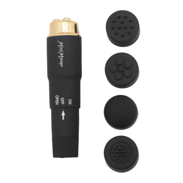 Mini Vibratore Four Surprises con 4 Testine Intercambiabili e Vibrazione Potente