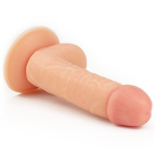 Design realistico con glande e testicoli del Dildo Ultra Soft Ronan, ideale per stimolazioni vaginali e anali