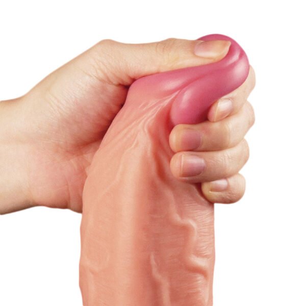 Dildo XXL Liam con Ventosa Applicata su Superficie Liscia
