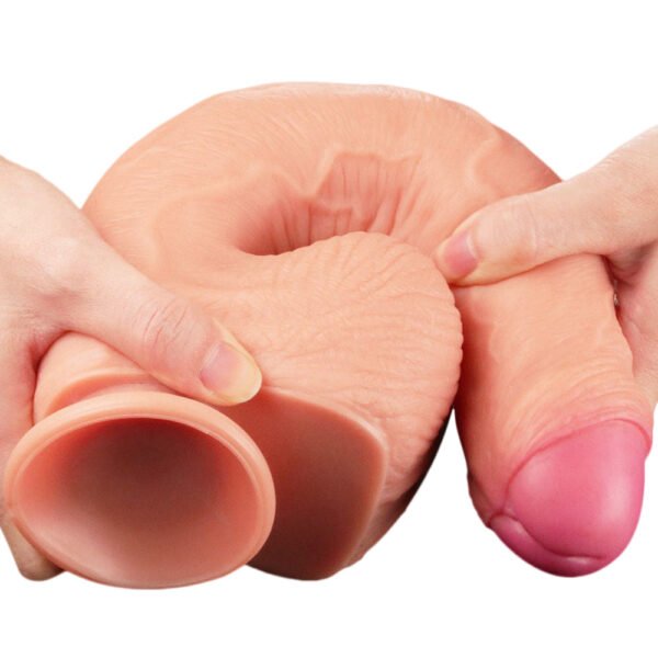 Dildo XXL Max con Ventosa Applicata su Superficie Liscia